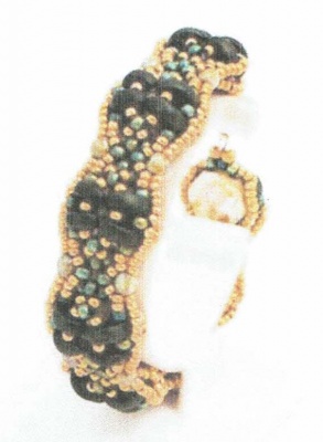 Pattern Lunetta Bracelet  uses Half Moon  Foc with Bead Purchase